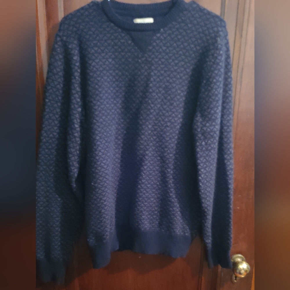 Mens Cotton & Wool Vintage Refectory Sweater- Size Large